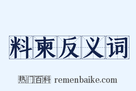 料柬反义词是什么意思的图片